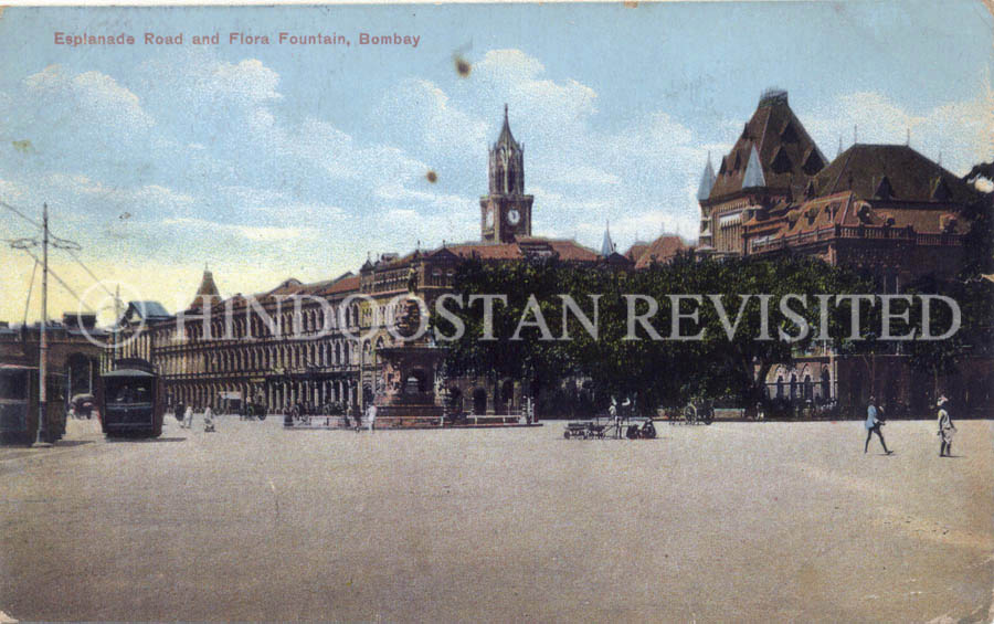 /data/Original Prints/Views of  Old Bombay - Special Series/Esplanade Road and Flora Fountain, Bombay.jpg